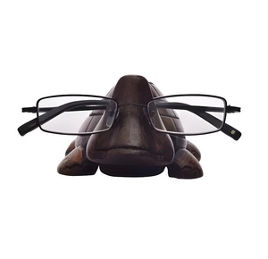 Soporte para gafas con forma de tortuga de madera maciza para uso diario Exhibición de gafas portátil de India - Product Image 5