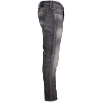 Pantalon décontracté pour homme, taille haute, coupe droite, grande taille, style urbain, tricoté, poids moyen, 100% coton, respirant, effet vieilli