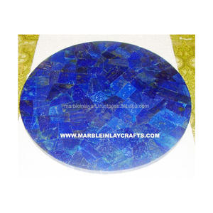Mesa de lapislázuli pulido, forma redonda hecha a mano, fabricante y proveedor de la mejor calidad, precio bajo - Product Image 1