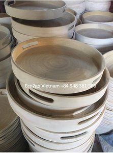100% ECO-FRIENDLY NATURAL BAMBOO SPUN PLATES/ SPUN BAMBOO PLATES/ BAMBOO PLATE WITH CHEAPEST PRICE FROM ECO2GO VIET NAM - Product Image 3