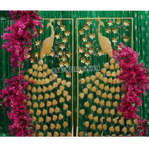 Designer Peacock <b>Frame</b> for Heena Party Decor Peacock Theme Panels for Pakistani Setup Decor Wedding Mehndi Event <b>Backdrop</b> <b>Frames</b> - Product Image 1