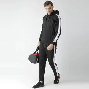 Nueva llegada de los hombres de entrenamiento de gimnasio traje deportivo chándal pantalones personalizados 2 piezas chándal conjunto para los hombres - Product Image 3