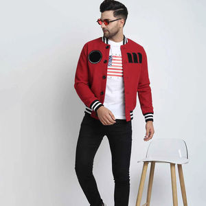 Chaqueta universitaria de lana bordada Chanelle personalizada, última llegada, chaqueta Bomber de alta calidad Letterman Baseball University - Product Image 4