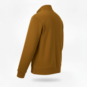 Sweat à capuche zippé unisexe en molleton de haute qualité, col montant, 100% coton, streetwear, coupe régulière, séchage rapide, pour l'hiver - Product Image 4