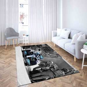 Tapis imprimé : Mercedes Bolid, Gym, Lewis Hamilton, Classique, Épais, F1, Escalier, Man Cave, Tapis en chenille - Product Image 3