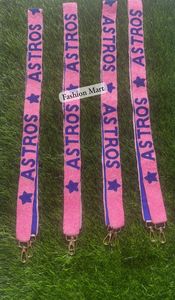 Sangle de sac perlée de l'équipe Astros prête à expédier sangle de sac à main de stade uniquement pour l'équipement du jour du match pièces et accessoires de sac spécial - Product Image 3