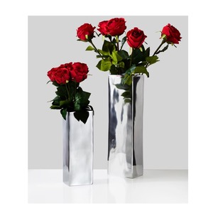 ชุดแจกันโลหะสีเงินและสีทอง2ชุดพร้อมเขากวางดอกไม้ตกแต่งแบบเรียบง่ายทันสมัยสำหรับห้องนั่งเล่นและสำนักงาน - Product Image 6