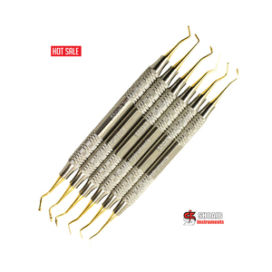 Nha khoa gracey curettes Bộ 7 nha chu curettes Chất lượng cao thép không gỉ răng Làm sạch <span class=keywords><strong>Scaler</strong></span> nha khoa phẫu thuật - Product Image 5