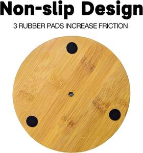 Porte-serviettes en papier en bois, comptoir porte-serviettes en papier noir, porte-serviettes de cuisine autoportant avec base en bois antidérapante - Product Image 5