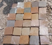 Dalles de pavage de jardin DYB pour extérieur, multicolores, en pierre de grès, pavés de cour, pavés de voie d'accès, pierre naturelle fendue, design de ferme, durables
