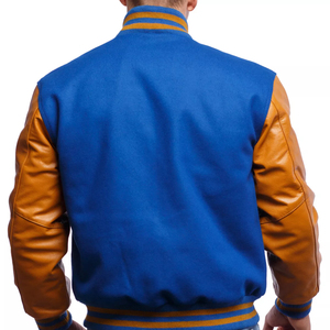 Veste universitaire en toile de haute qualité personnalisée Streetwear d'hiver imperméable pour hommes avec logo sur le devant OEM - Product Image 5