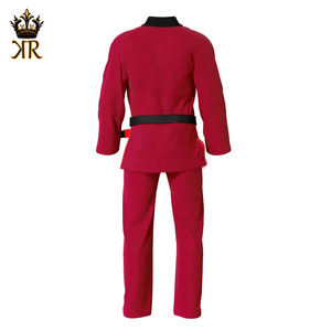 ชุดอุปกรณ์ศิลปะการต่อสู้จิวจิสึจีไออุปกรณ์ฝึกแบบดั้งเดิมสำหรับผู้ใหญ่สีแดงและสีดำ2024 - Product Image 2