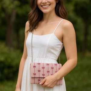 Amore Beaded Clutch, Romantic Beaded Bag, Love Purse, Estética Pink Clutch, Elegant Valentine Bags, Cute Date Night Purse, - Product Image 2