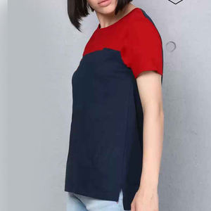 Camisetas deportivas transpirables personalizadas para mujer, camisetas de cuello redondo para gimnasio - Product Image 3