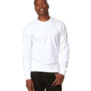 Bella เสื้อยืดคอกลมแขนยาวผ้าฝ้าย100% พอดีตัวระบายอากาศ - Product Image 3