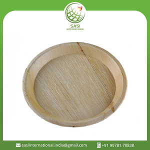 Exportador indio de plato de cena biodegradable juego de vajilla de platos desechables de hoja de palma redonda a precio mayorista - Product Image 2