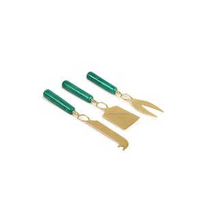 Ensemble d'épandeurs de beurre de fromage en laiton doré Poignée élégante en forme de feuille de fleur pour les hôtels, les restaurants et les ustensiles de cuisine - Product Image 2