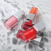 Lipgloss Transparan Grosir Label Pribadi Melembapkan Bibir Vegan Rasa Semangka Minyak Bibir untuk Bibir Kering