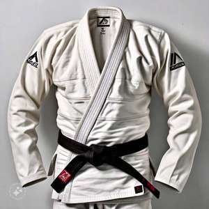 Kimono de Jiu Jitsu Gi brésilien en coton blanc uni pour hommes, uniforme d'arts martiaux - Product Image 4