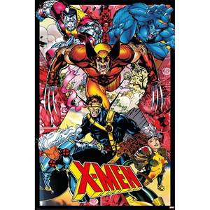 X-Men Uncanny Comics <b>Poster</b> Modern Design Style Black <b>Frame</b> Paper Material for Wall Usage - Product Image 1