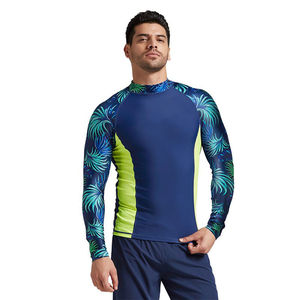 Léger respirant séchage rapide hommes Rash Guard plaine teint multicolore vêtements d'entraînement avec Service OEM disponible hommes Rash Guard - Product Image 5