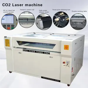 เครื่องแกะสลักเลเซอร์แบบ CO2 1390 CNC 80W 100W 150W W สำหรับงานไม้พลาสติก