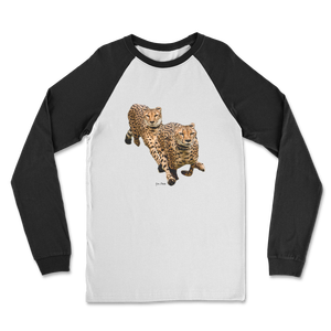 Camiseta Clásica de Manga Larga Raglán Cheetah Brothers, 100% Algodón, Material Transpirable - Product Image 1