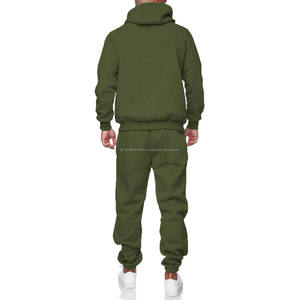 Custom High Quality Cotton Tracksuit Men <b>Hoodie</b> And Jogger Set Oversized Pullover Hoodies Sweatpants Washed 2Pcs Set For Men - Product Image 6