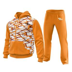 Último diseño personalizado de los hombres de lana de ajuste deportivo chándal liso chándal para hombres - Product Image 1