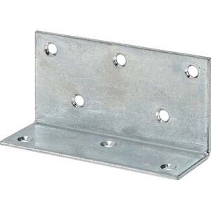 VORMANN Blue Zinc-Plated <b>Metal</b> <b>Frames</b> Wide-Angle Bracket 75 mm Leg Length Unequal Leg-Pack of 20 - Product Image 1