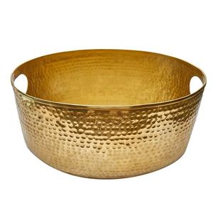 Seau refroidisseur de vin moderne avec finition brillante qui donne Il dispose des poignées latérales pratiques et crêtes horizontales comme le 2025 - Product Image 3