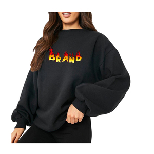 Sweat-shirt long oversize pour femme, confort quotidien, hiver, respirant, polaire, mélange de coton doux, sensation décontractée et confortable, durable - Product Image 1