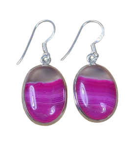 Pendientes de piedras preciosas de ágata de Botswana, joyería de moda para mujer, pendientes de plata de ley sólida 925 para mujeres y niñas, colgantes - Product Image 1