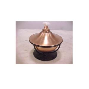 Torche Tiki en cuivre fini nickel avec support en métal décor de table pour jardin patio intérieur extérieur éclairage de fête utilisation décorative - Product Image 4