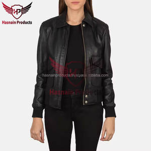 Meilleure vente de haute qualité femmes College Bomber veste personnalisable tissu laine doublure cuir manches coton remplissage respirant - Product Image 3