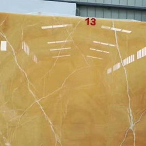 แผ่นหินโอนิกซ์สีเหลืองคริสตัลแผ่นหินธรรมชาติแผ่นสับปะรดสีเหลืองหินนิลสีเหลือง - Product Image 2