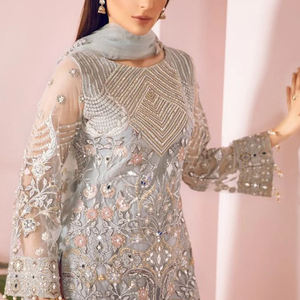 Robes de soirée de luxe élégantes et belles costumes 3 pièces robe de soirée de style dernier cri brodé sur mesure - Product Image 6