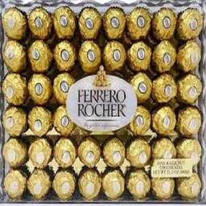 Chocolate con leche Ferero Rocher de alta calidad en paquete a granel, forma de taza sólida con ingredientes de galleta, nueces y dulces - Product Image 4