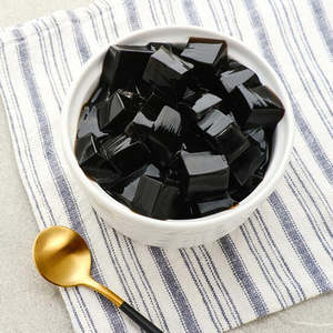 FRESHLY MADE BLACK GRASS <b>JELLY</b> / SOFT TEXTURE / READY TO USE FOR BUBBLE TEA AND REFRESHING DESSERTS - Product Image 3