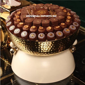 Silver Hammered Chocolate <b>Bowl</b> <b>Set</b> of Three Decorative <b>Dessert</b> <b>Bowl</b> Premium Quality Luxury New Fancy Chocolate <b>Bowl</b> - Product Image 4