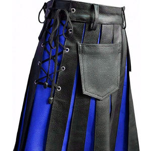 Kilt informal Highland hecho en cuero nuevo para hombres, venta al por mayor, Kilt de cuero escocés Highland Formal Wear en MOQ bajo - Product Image 4