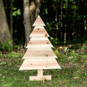 ARBRE DE NOËL DÉCORATION ÉCOLOGIQUE CADEAU FAIT À LA MAIN Arbre en bois ornemental Fabriqué en cerisier un arbre pour toute saison - Product Image 3