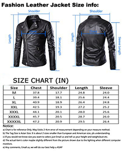 2024 chaqueta de cuero genuino con logotipo personalizado para hombre, chaquetas de cuero de motorista de moda de Primavera de retazos ajustadas de manga larga - Product Image 6
