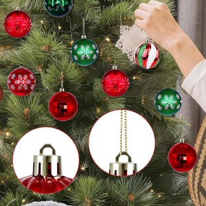 Set di 44 Ornamenti Natalizi in Cristallo di Alta Qualità, Personalizzabili con Stampa UV, Decorazioni per la Casa per Uso Tutto l'Anno, Confezionati in Scatola - Product Image 5