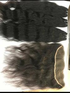 Extensiones de Cabello Humano 100% Virgen Indio Remy Ondulado con Cutícula Alineada, Tejido Frontal 13x4, Color Natural, Doble Trama a Máquina - Product Image 2