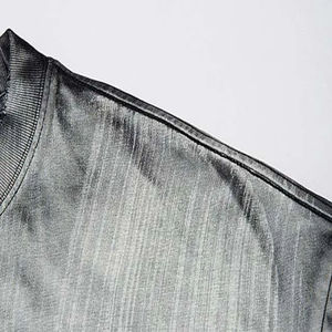 Camisa de cuello liso de gran tamaño 100% algodón de peso pesado logotipo personalizado Tie Dye estampado tela de punto Unisex de alta calidad su propio diseño - Product Image 4