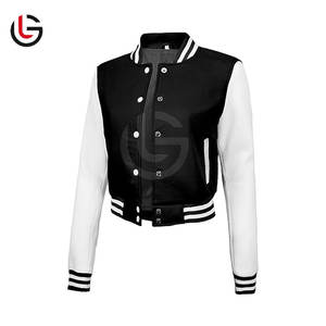 Veste Letterman courte confortable en matériau durable Nouveau design Veste Letterman courte pour femmes - Product Image 1