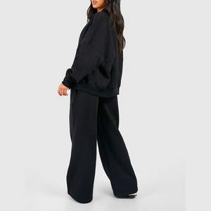 Fabricants personnalisés ensembles de survêtement en molleton de jogging vente en gros de vêtements pour femmes ensemble sweat-shirt et pantalon de survêtement deux pièces - Product Image 6