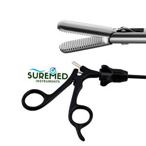 Pinza Laparoscópica Atraumática de 5 mm, Instrumento Quirúrgico para Manipulación de Tejidos, Acero Inoxidable - Product Image 6