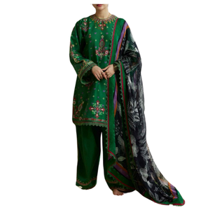 Vestido de Mujer de Talla Grande, Personalizado, Estilo Línea A, Bordado Floral Natural de Verano, Informal, Formal, para Fiestas, Interior y Exterior, de la Mejor Calidad y Más Vendido - Product Image 1